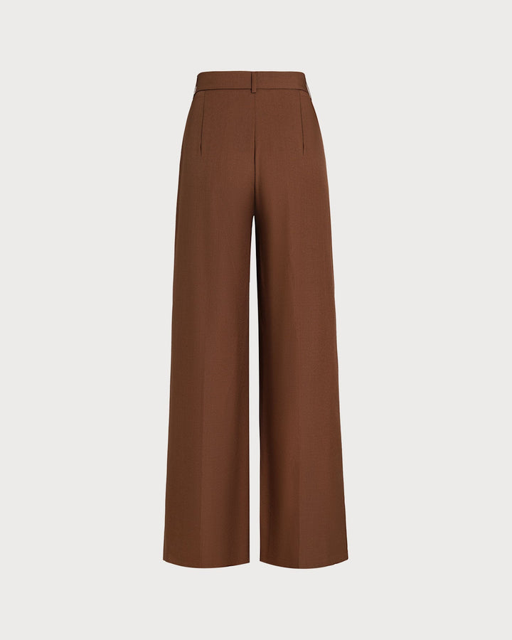 Caramel Natural Waisted Straight Pants