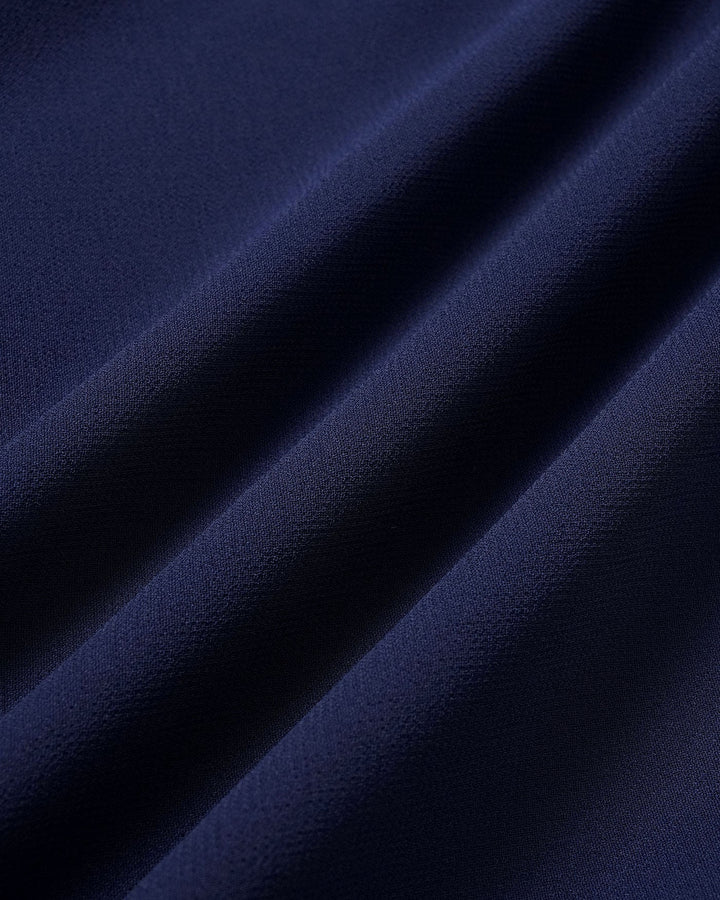 Blue Puffed Sleeve Midi Dress