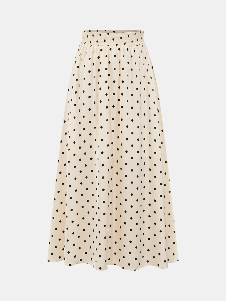 Polka Dot Sleeveless Top & Maxi Skirt Set
