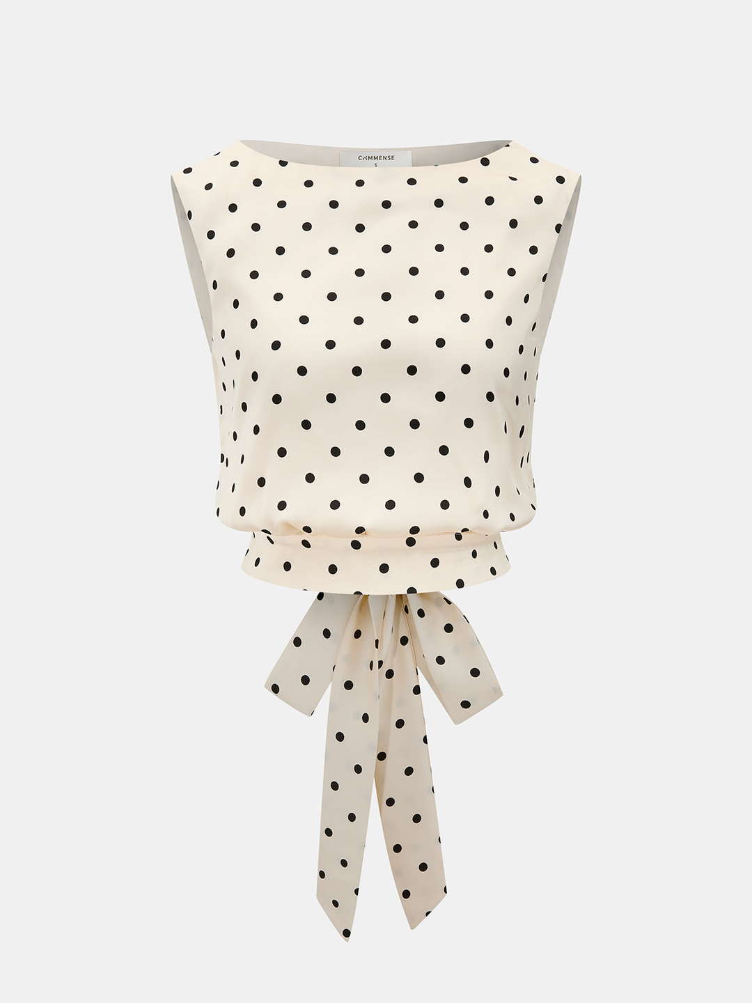 Polka Dot Sleeveless Top & Maxi Skirt Set