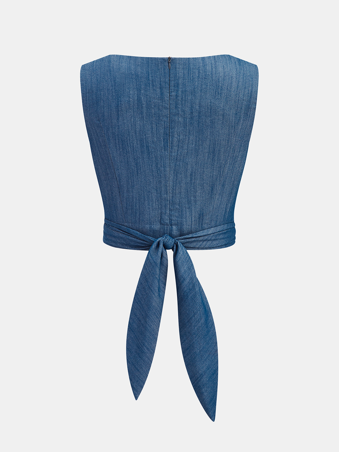 Cross-Tie Crop Top & Wide-Leg Pants Set