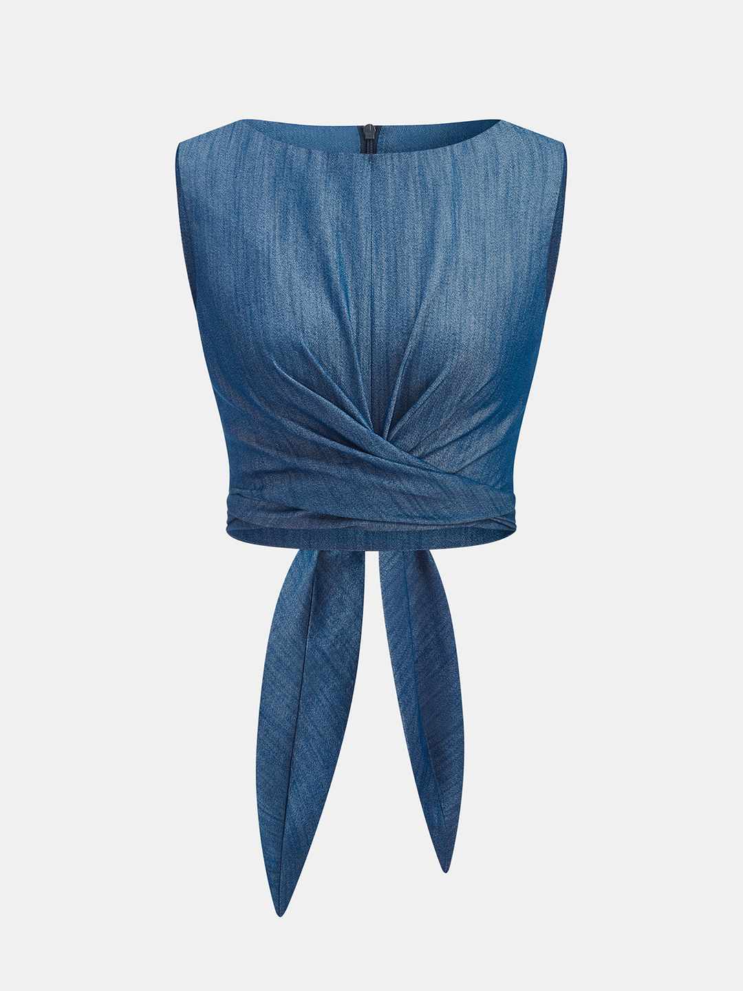 Cross-Tie Crop Top & Wide-Leg Pants Set