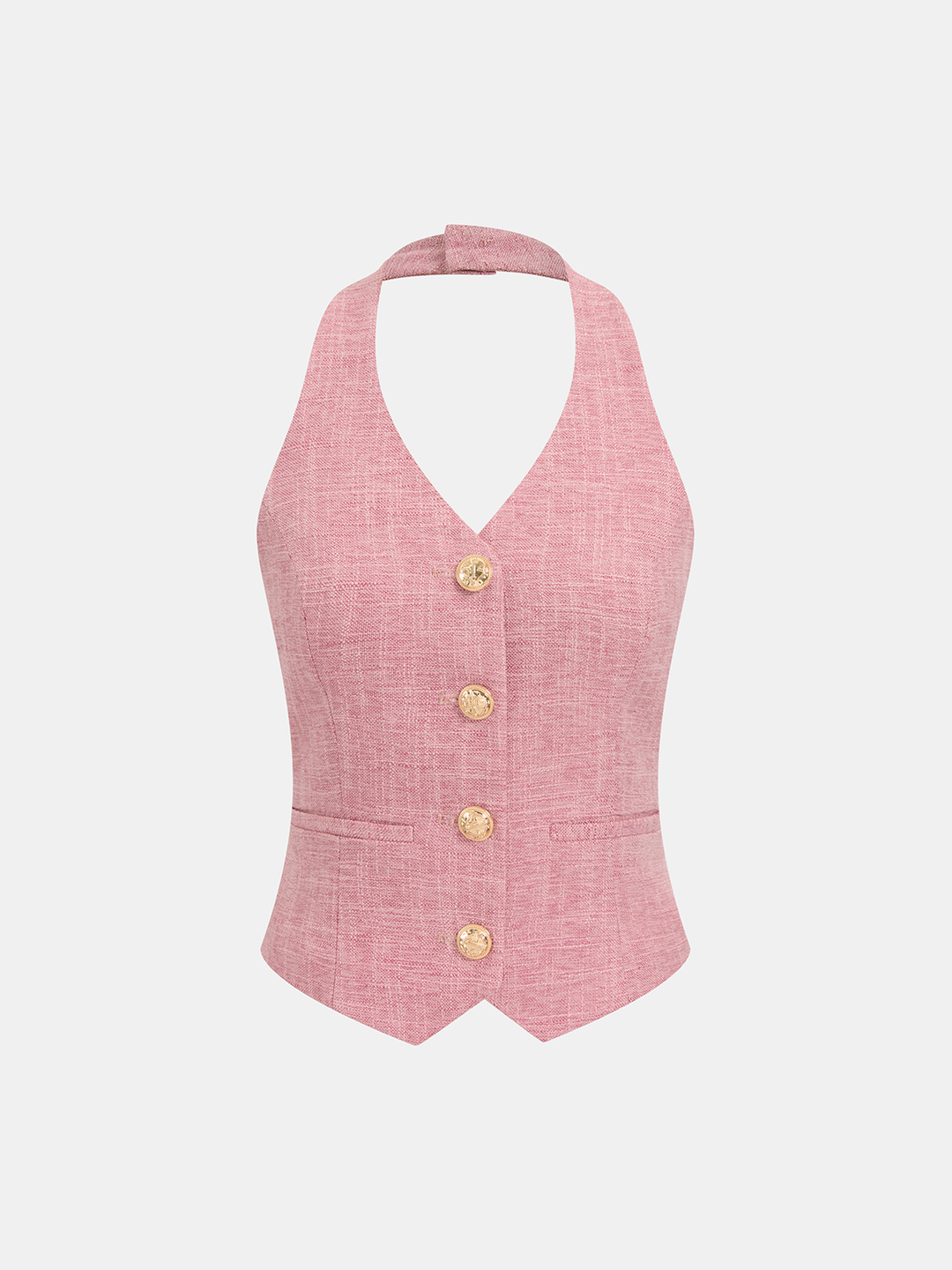 Halter Vest & Wide Leg Pants Set