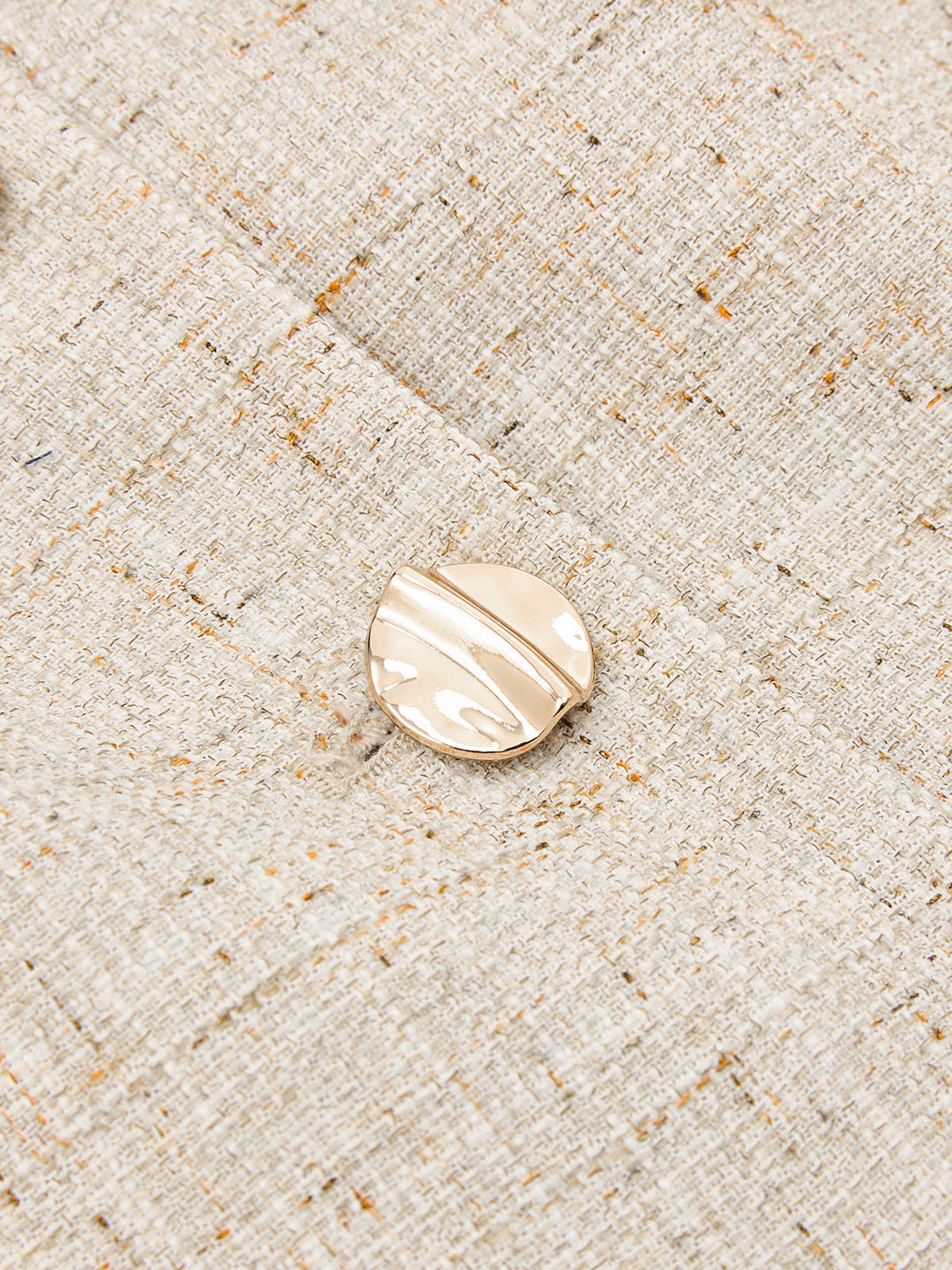 Tweed Buttoned Vest & Mini Shorts Set