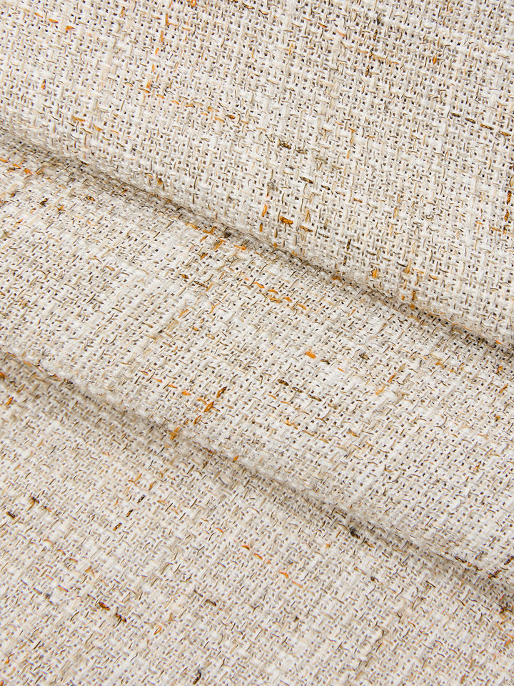 Tweed Buttoned Vest & Mini Shorts Set