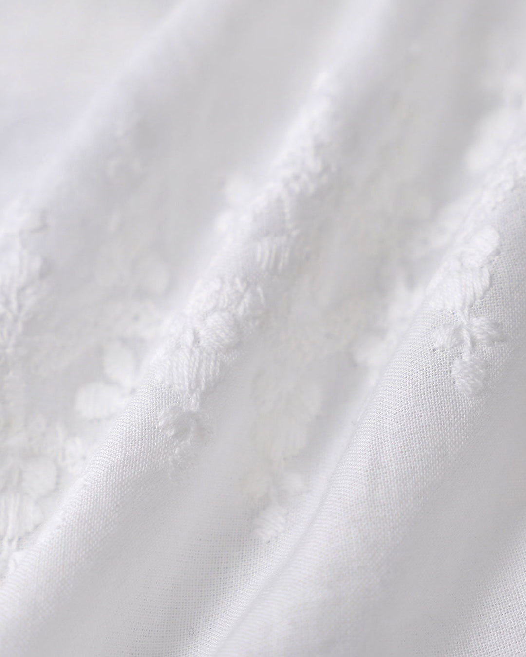 White Textured Cap Sleeve Blouse