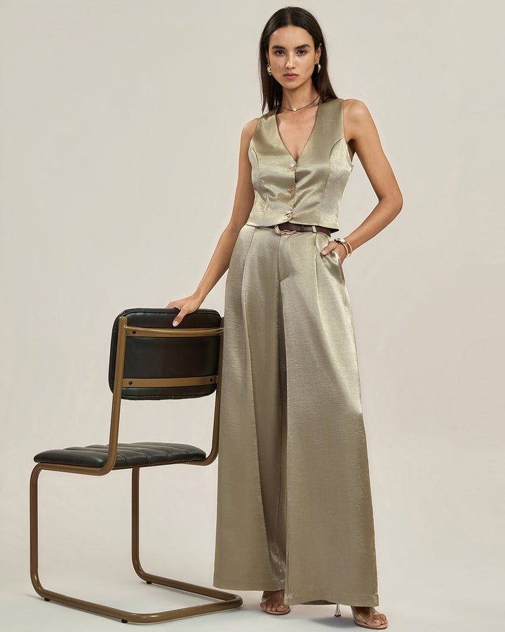 Apricot Belt Casual Pants