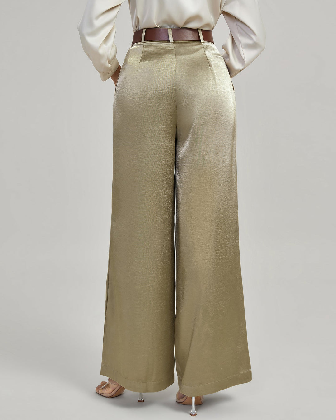 Apricot Belt Casual Pants