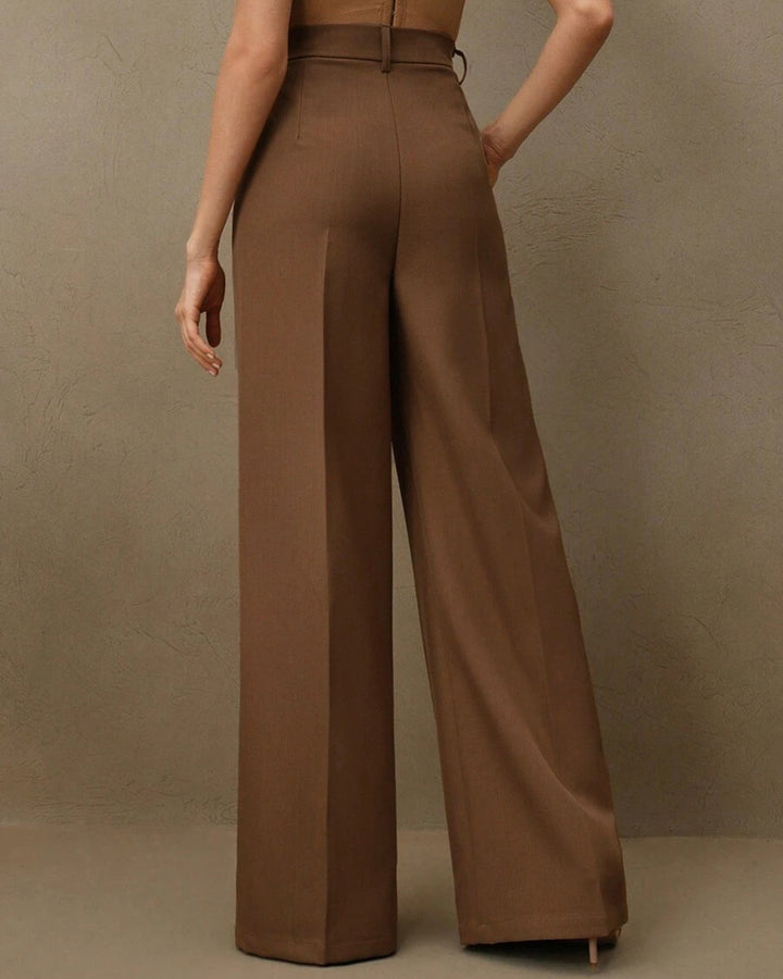 Caramel Natural Waisted Straight Pants