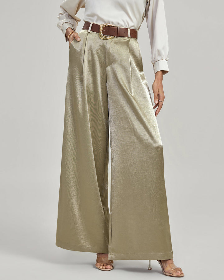 Apricot Belt Casual Pants