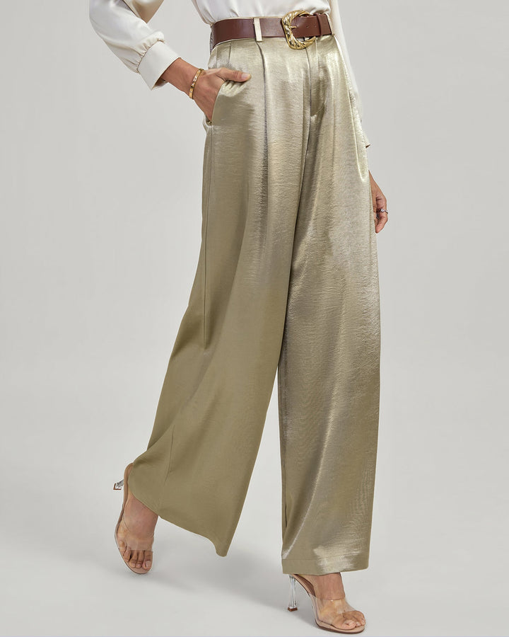 Apricot Belt Casual Pants