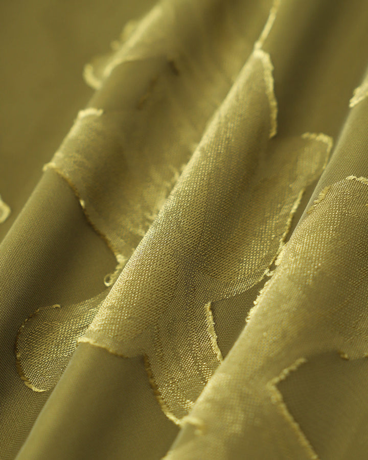 Green Floral Turtle Neck Tank Top